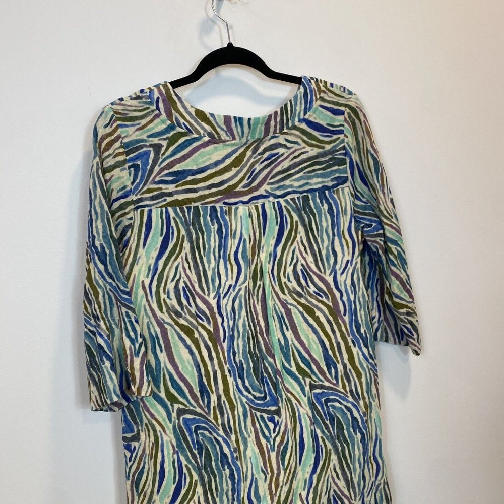 Soft Surroundings Multicolor Wave Pattern Long Sl… - image 8